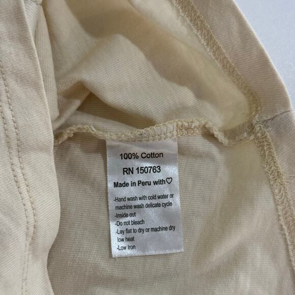 Wild Wawa Patchwork Tank Top Palm Taupe Size 6-12 Months Pima Cotton - Picture 4 of 6